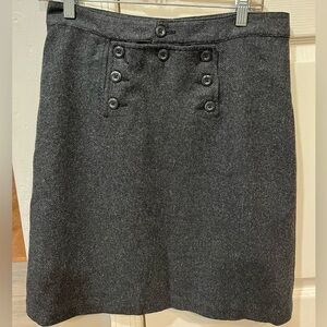 100% wool grey skirt